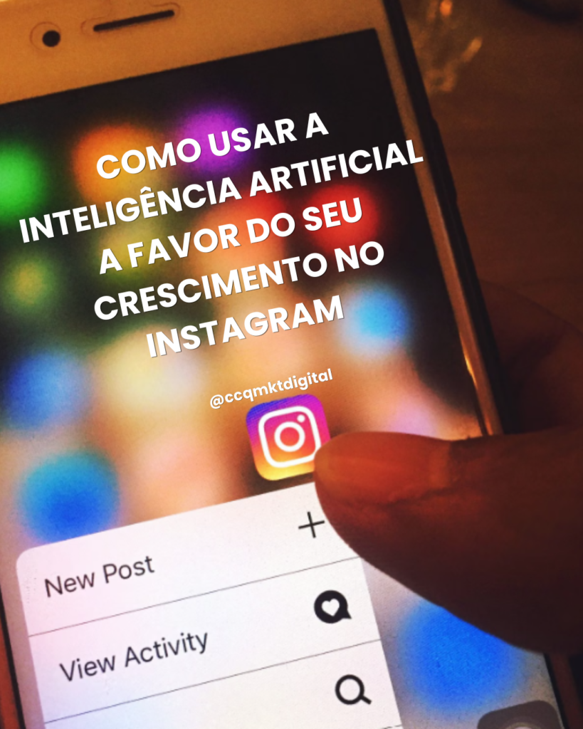 inteligencia artificial no instagram - celular com o aplicativo do instagram aberto